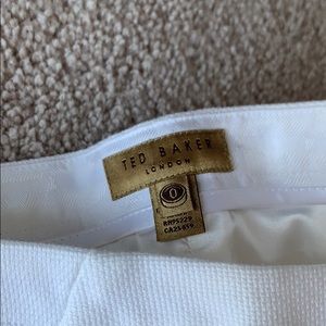 Ted Baker white suit pants size 0